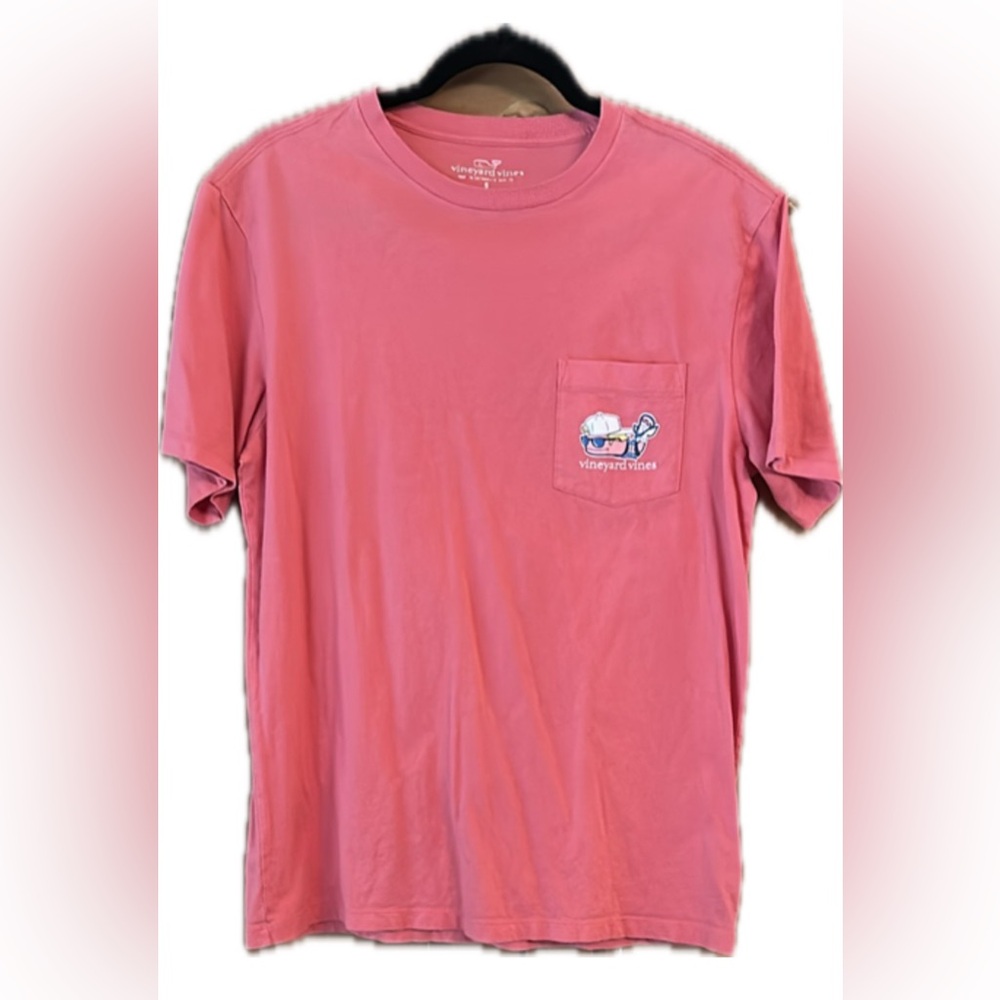 Vineyard Vines Men's Pink Short Sleeve Tee